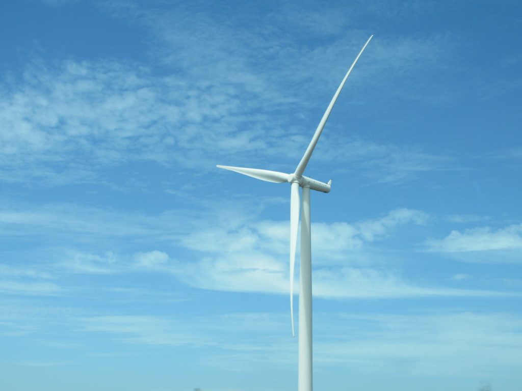 close up photo of white windmill